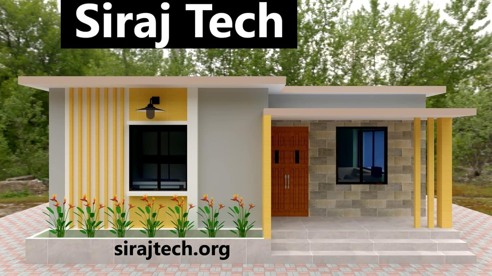 2 bedroom house plans Indian style - দুই রুমের বাড়ির নকশা