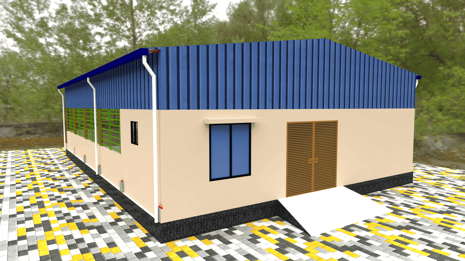 Small Cow Shed Plan – গরুর ঘর বা গরুর খামারের নকশা 6