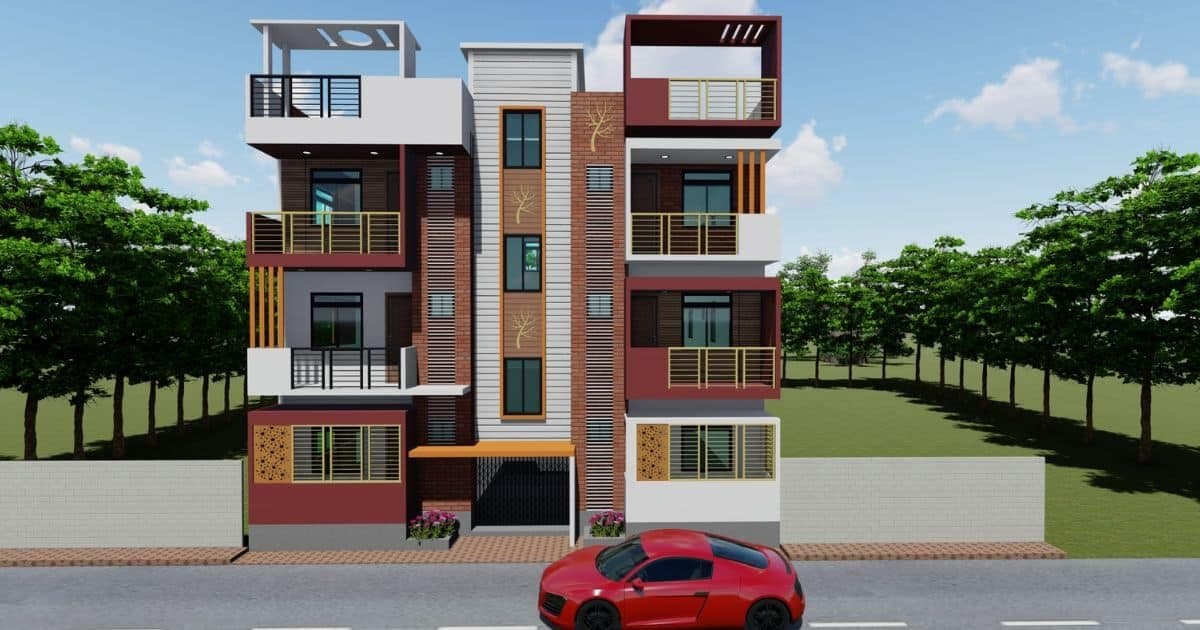 Three storey house design | তিন তলা ফাউন্ডেশনে একতলা করার খরচ
