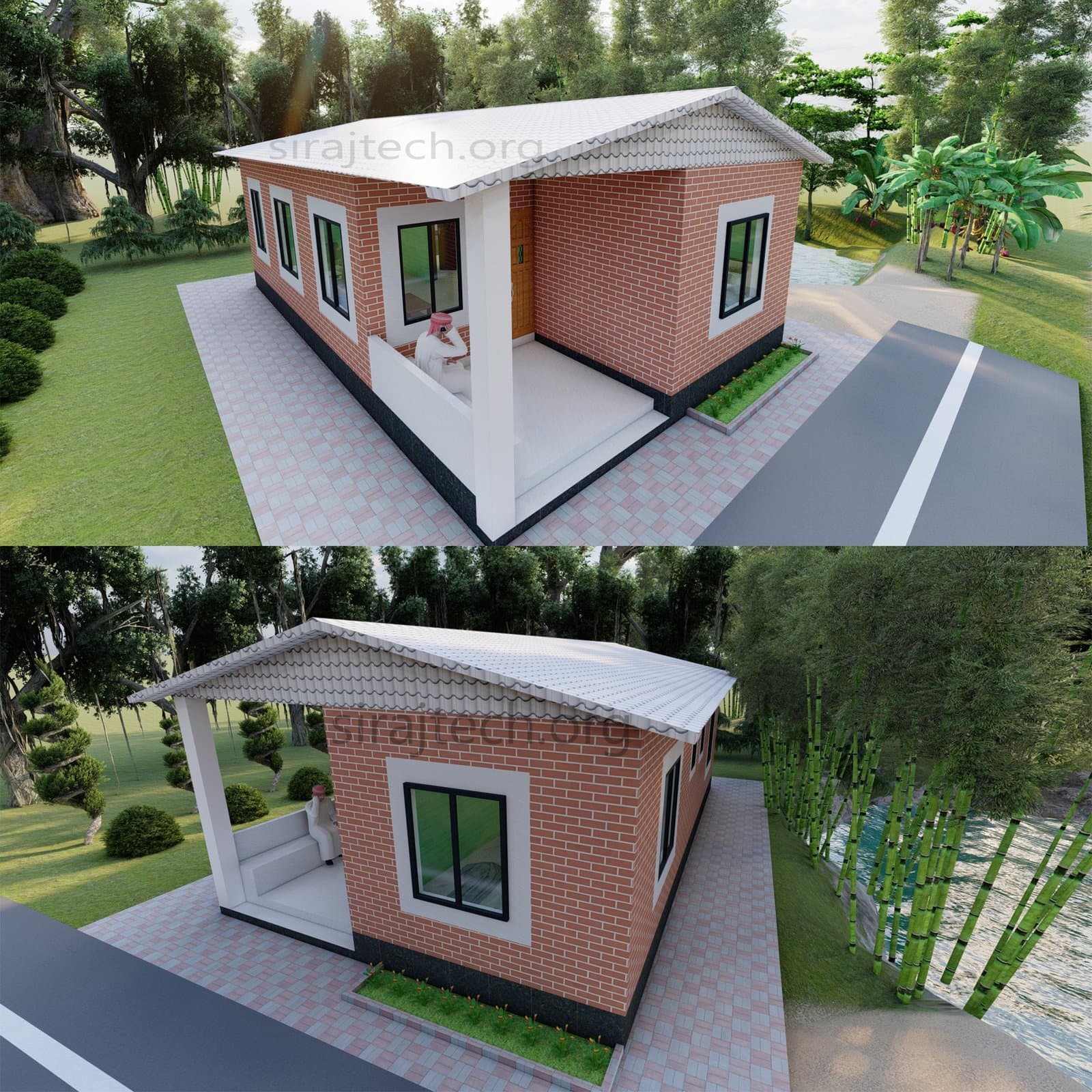 Simple village house plans - আধুনিক বাড়ির ডিজাইন ছবি 4