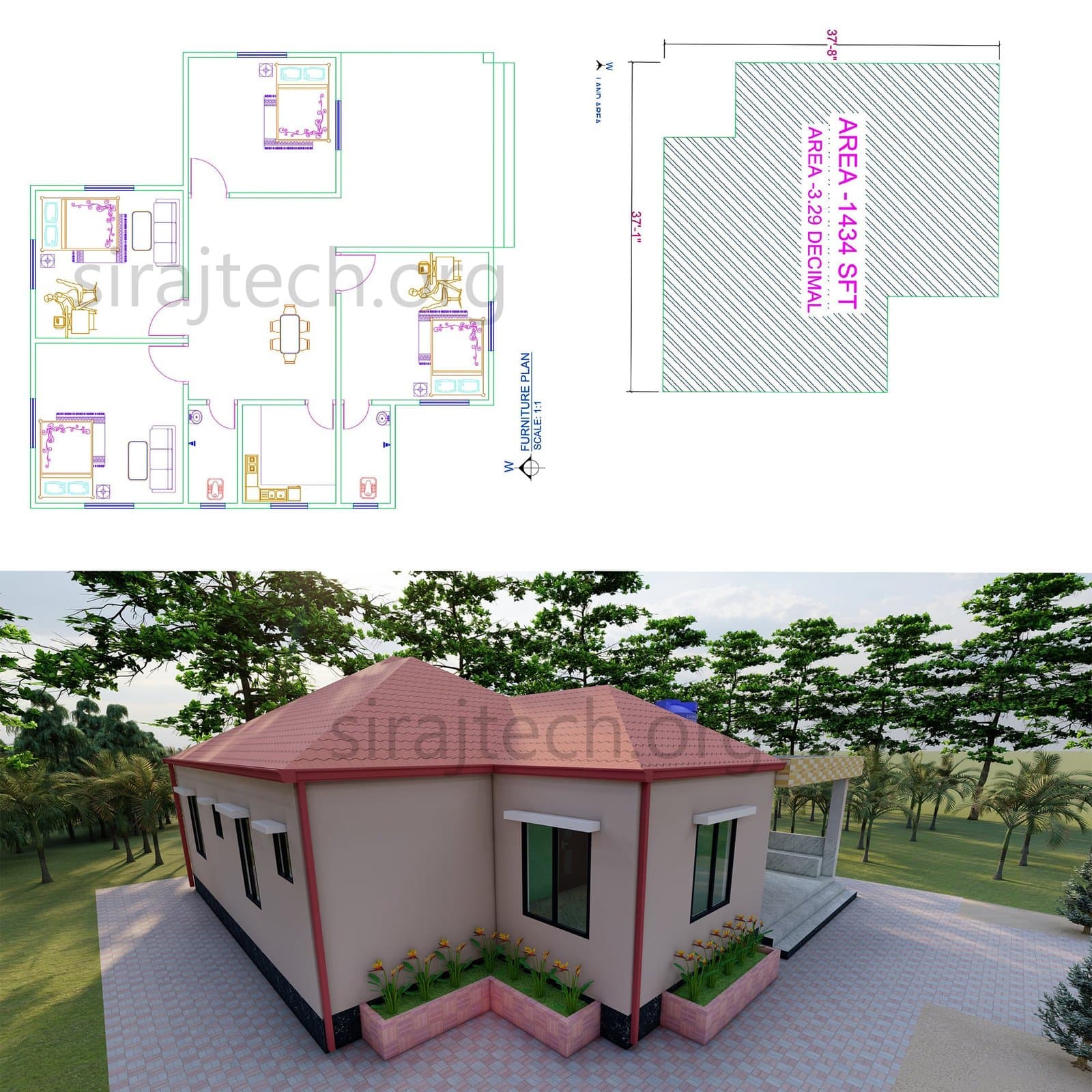Tiny house Plans - বাড়ি তৈরির নকশা ছবি 5