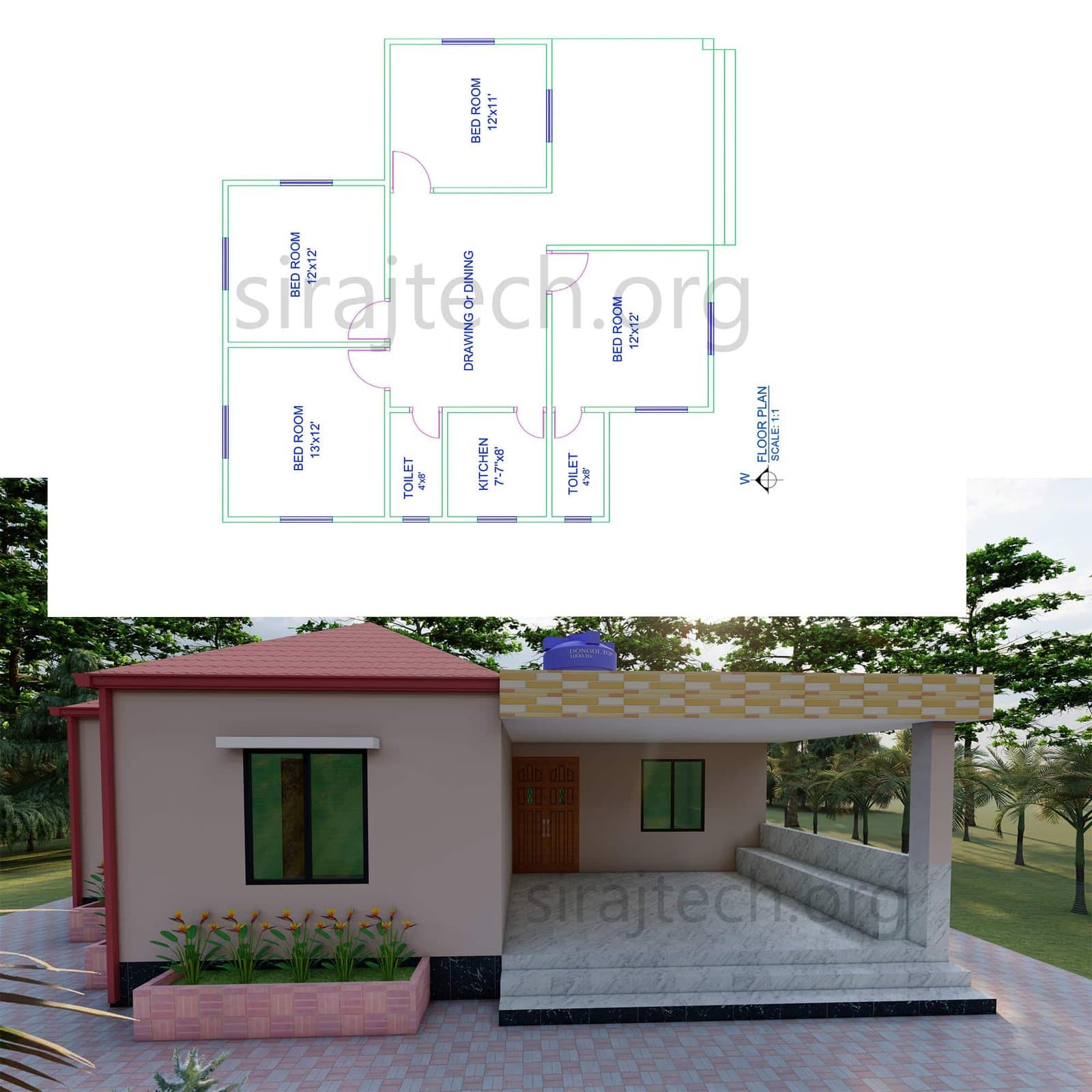 Tiny house Plans - বাড়ি তৈরির নকশা ছবি 2