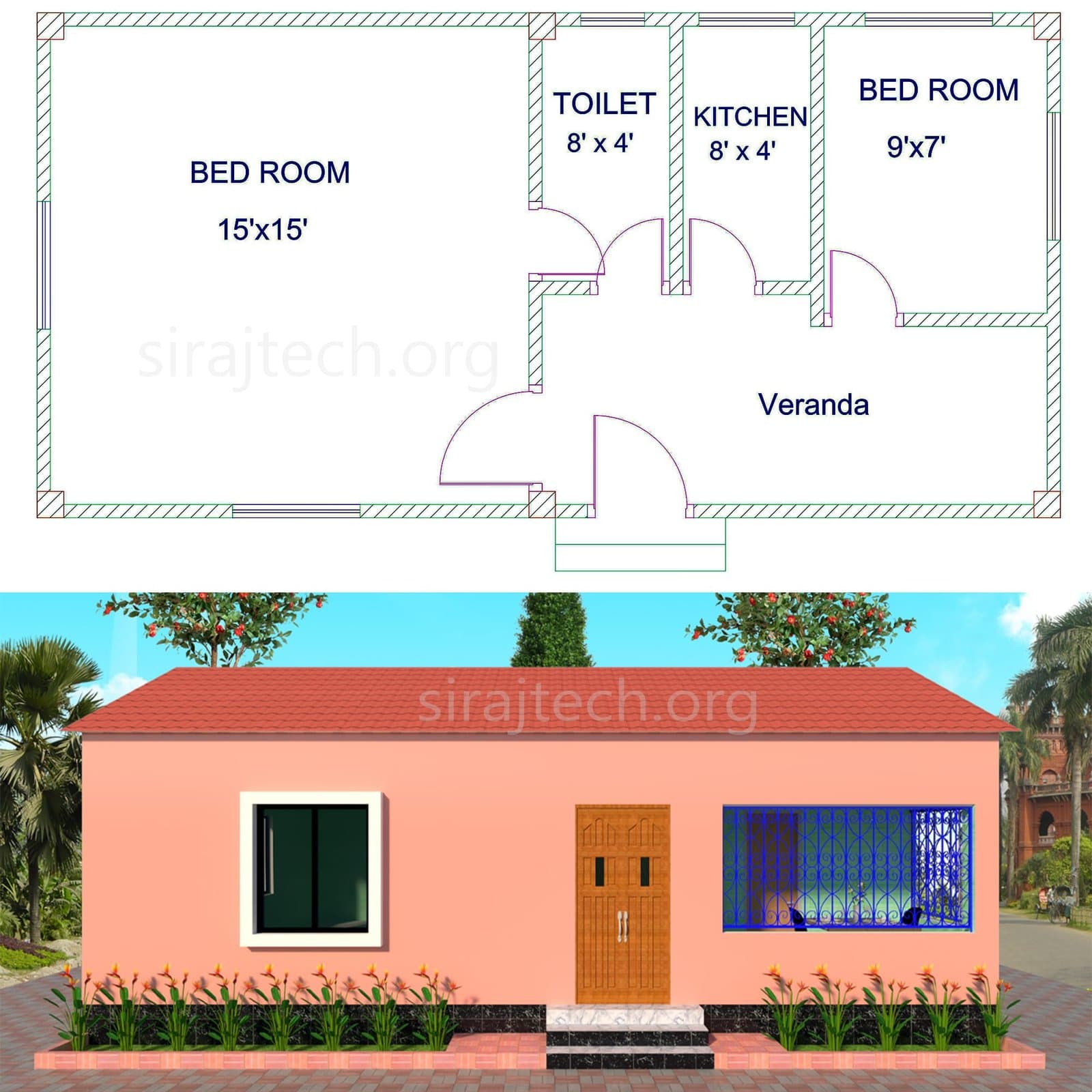 New house design in village - ছোট বাড়ি তৈরির নকশা ছবি