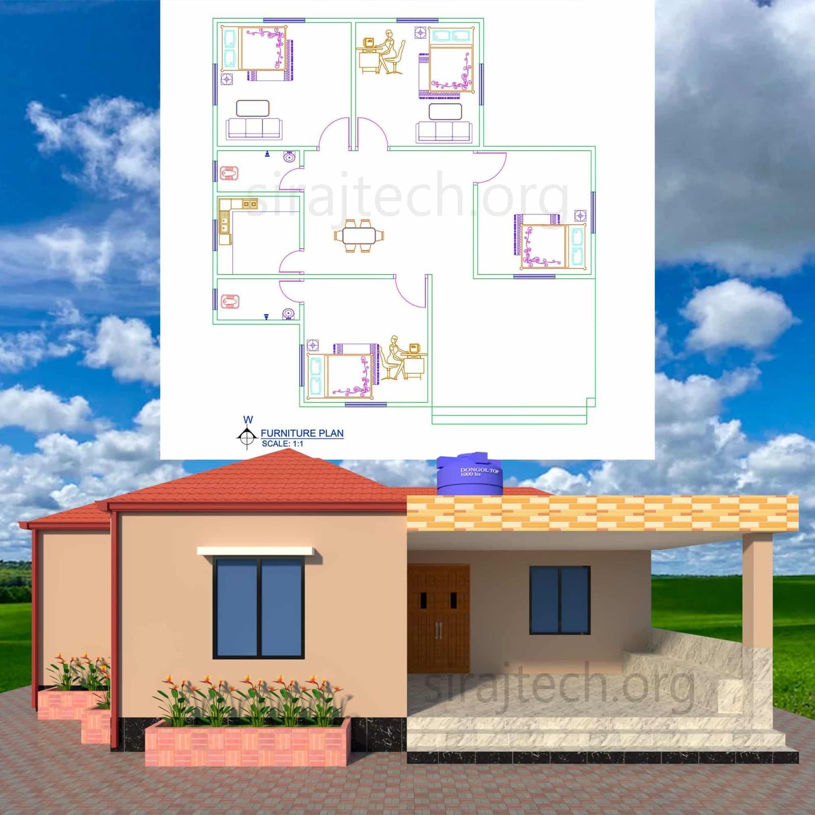 Tiny house Plans - বাড়ি তৈরির নকশা ছবি