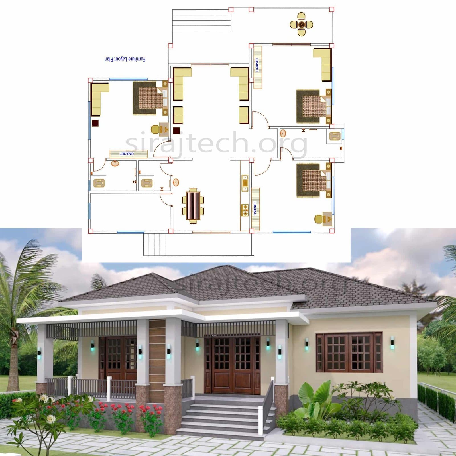 Tiny house ideas - ৩ রুমের বাড়ির ডিজাইন