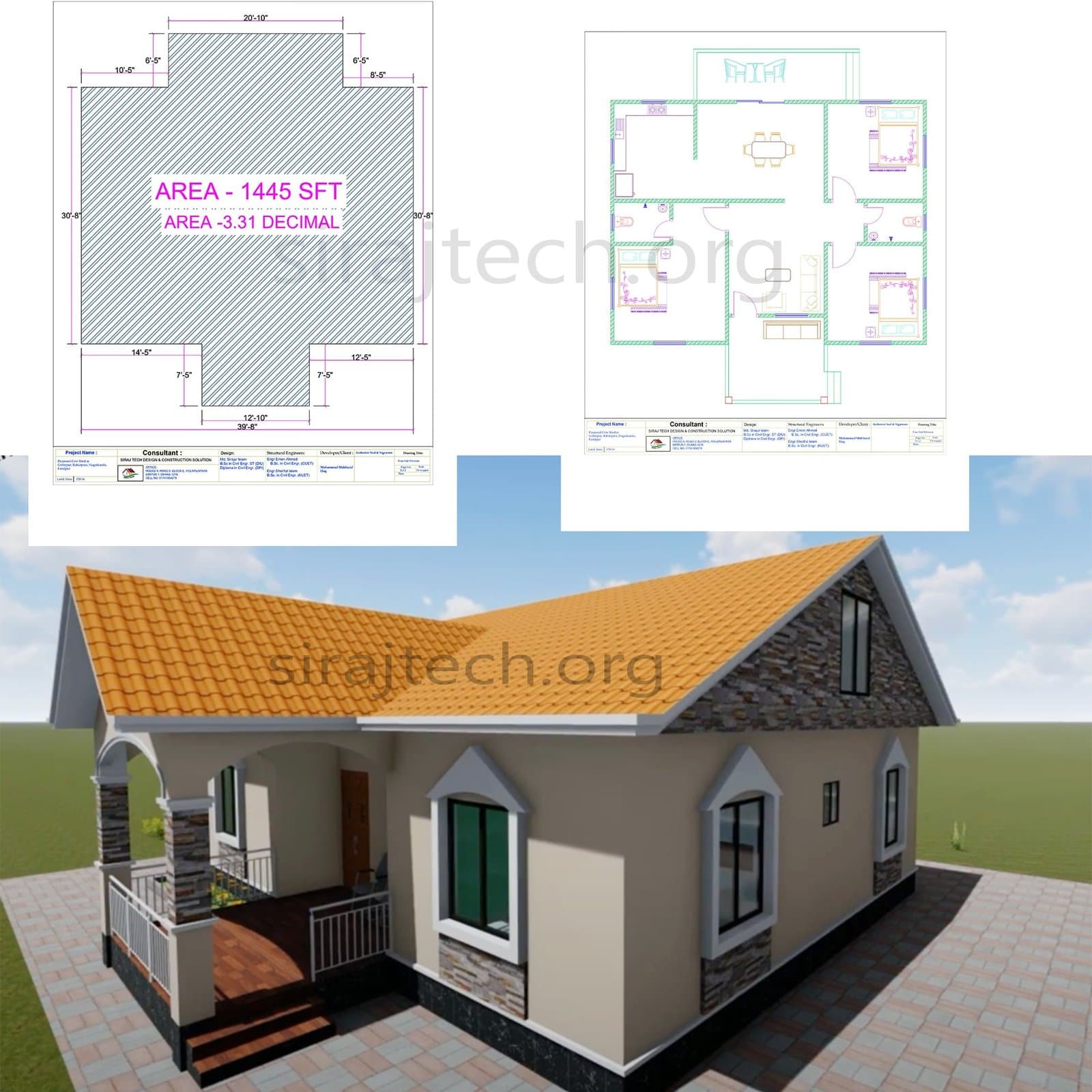 Modern cottage house Design - একটি আদর্শ বাড়ির নকশা 2
