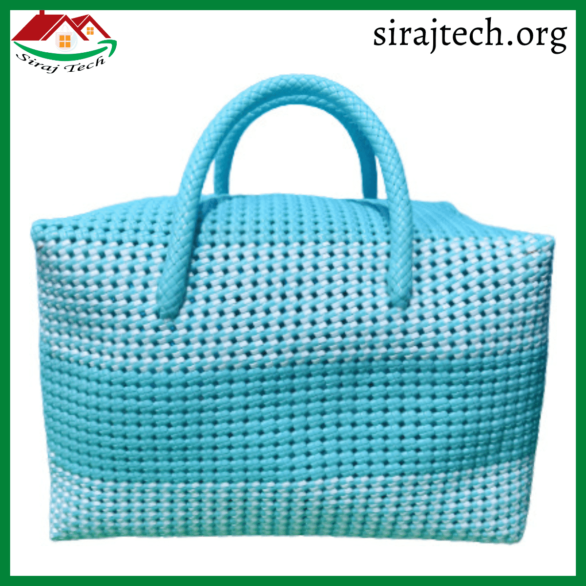 Handmade Plastic Hand Bag | সম্পূর্ণ হাতে তৈরি প্লাস্টিক হ্যান্ড ব্যাগ 10
