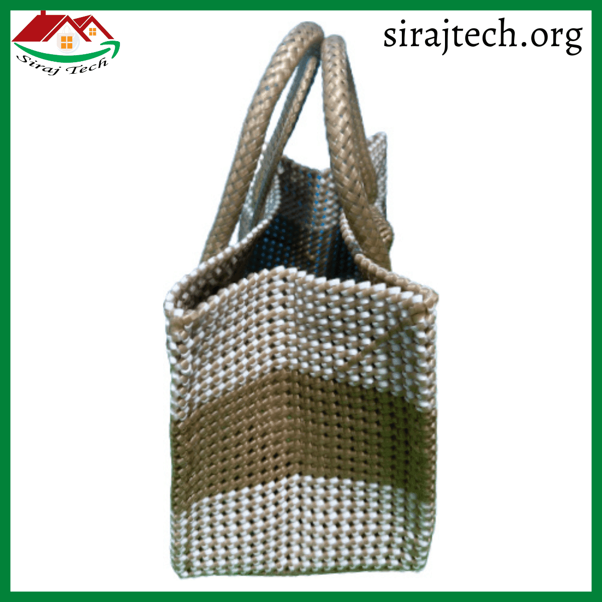 Handmade Plastic Hand Bag | সম্পূর্ণ হাতে তৈরি প্লাস্টিক হ্যান্ড ব্যাগ 5