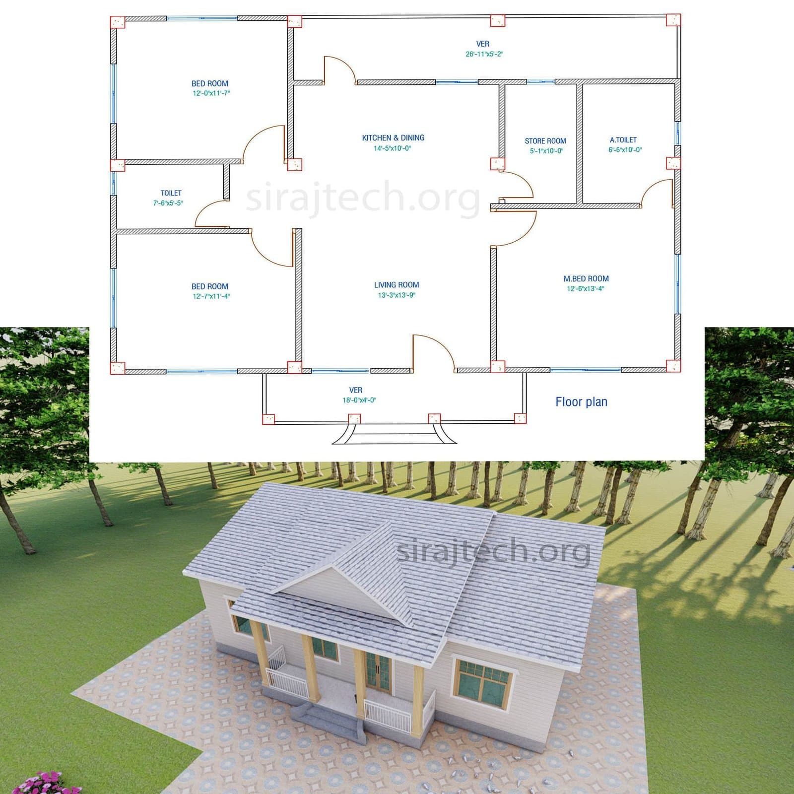 Tiny home designs - টিনশেড বাড়ির পরিকল্পনা 2