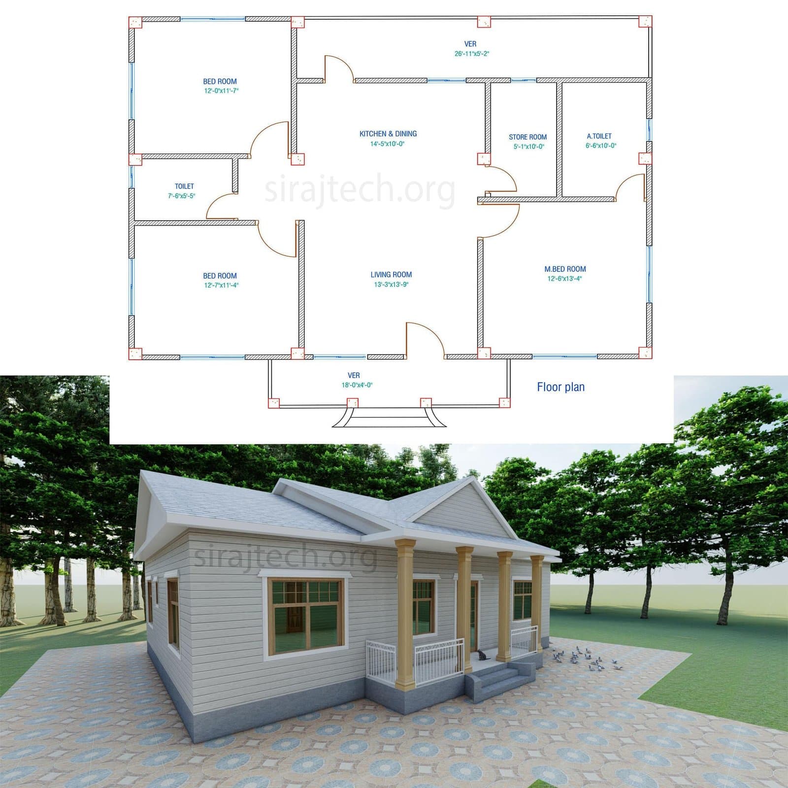 Tiny home designs - টিনশেড বাড়ির পরিকল্পনা 4