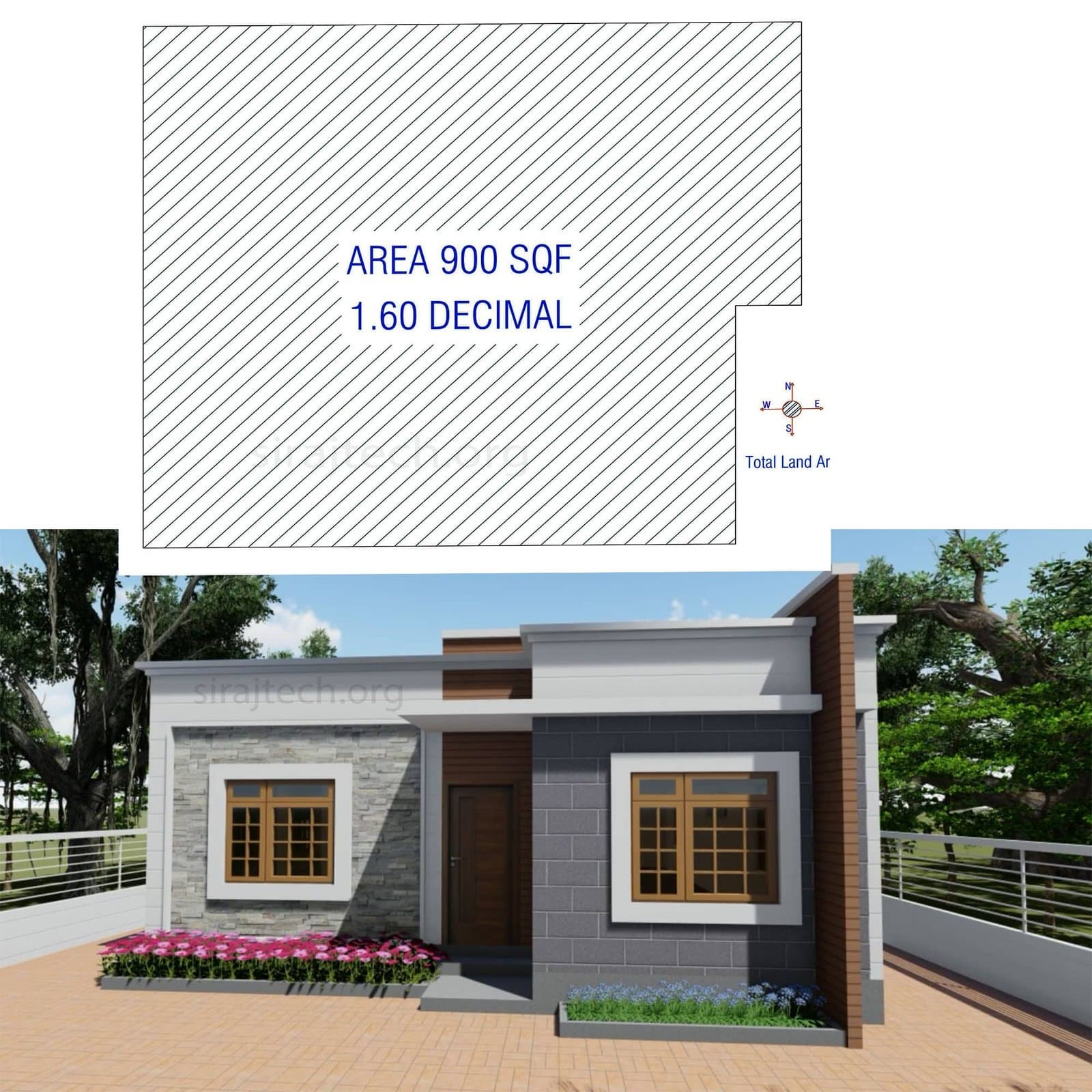 3 room home design in village | অল্প জায়গায় একতলা বাড়ি 3