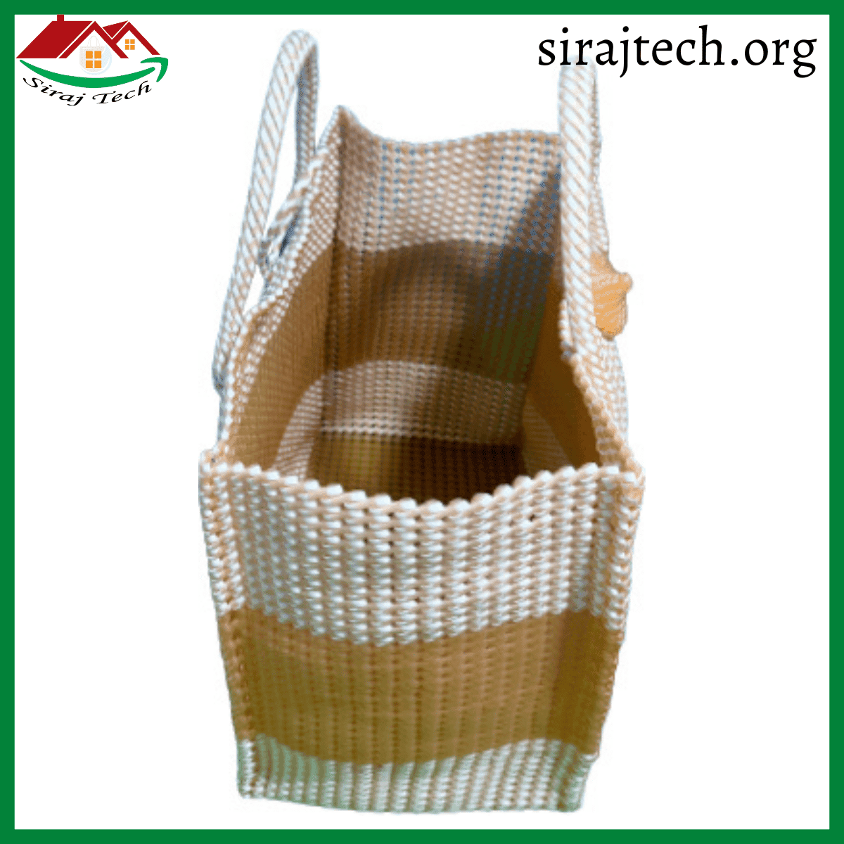 Handmade Plastic Hand Bag | সম্পূর্ণ হাতে তৈরি প্লাস্টিক হ্যান্ড ব্যাগ 9