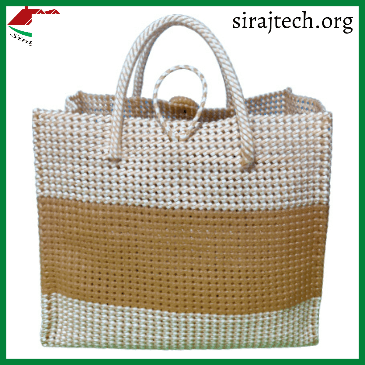 Handmade Plastic Hand Bag | সম্পূর্ণ হাতে তৈরি প্লাস্টিক হ্যান্ড ব্যাগ 8