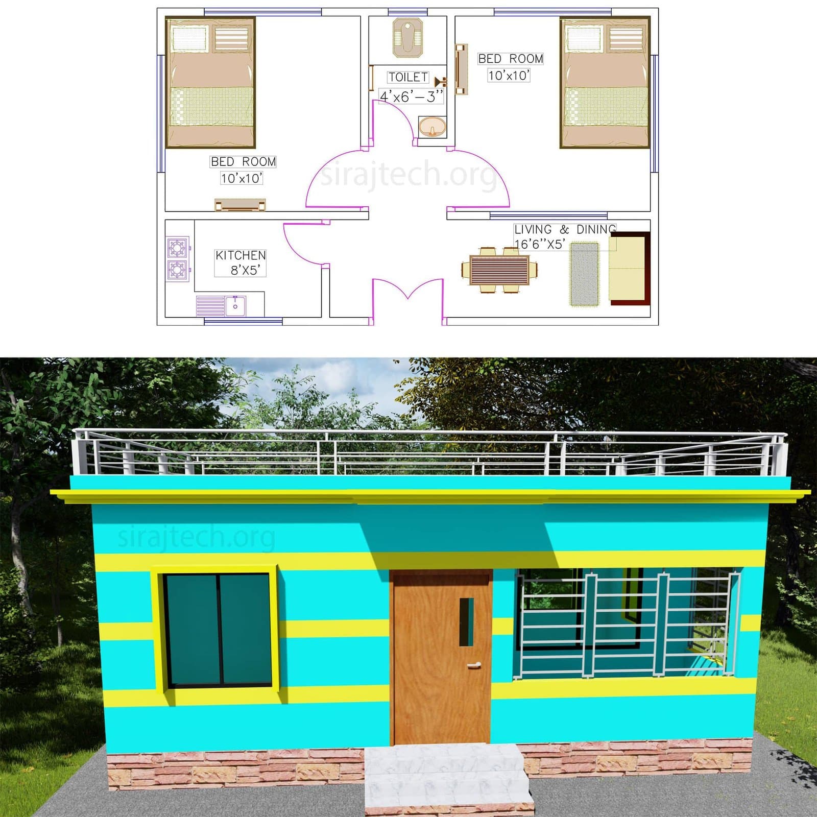low budget for 2bhk house plans - কম বাজেট বাড়ির পরিকল্পনা