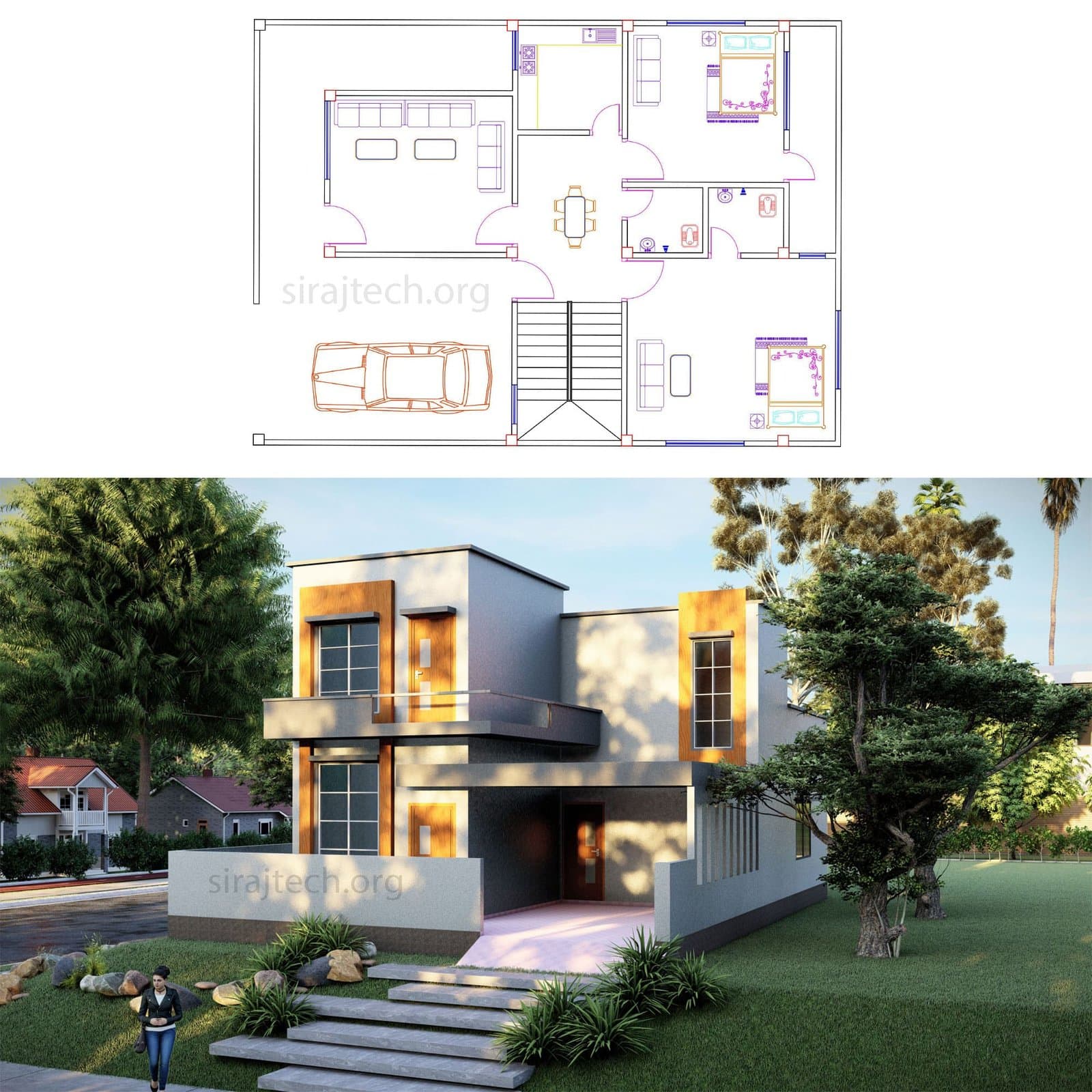 Best Duplex House Designs - আধুনিক ডুপ্লেক্স বাড়ির ডিজাইন 3