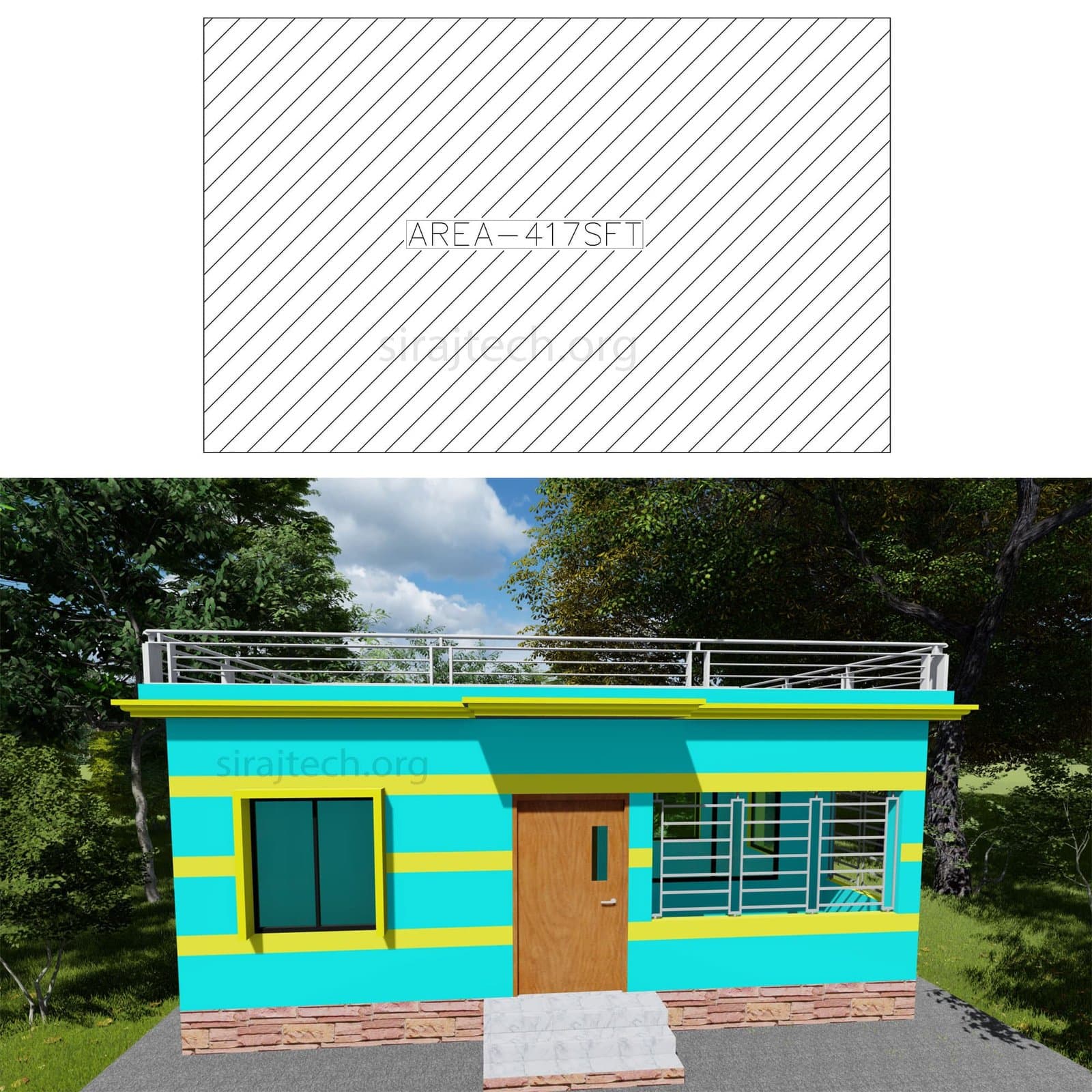 low budget for 2bhk house plans - কম বাজেট বাড়ির পরিকল্পনা 3