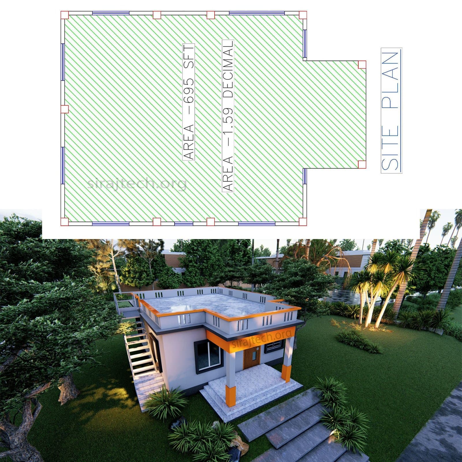 Low Cost House Design - আধুনিক ছোট ঘর নকশা ও ধারণা 3