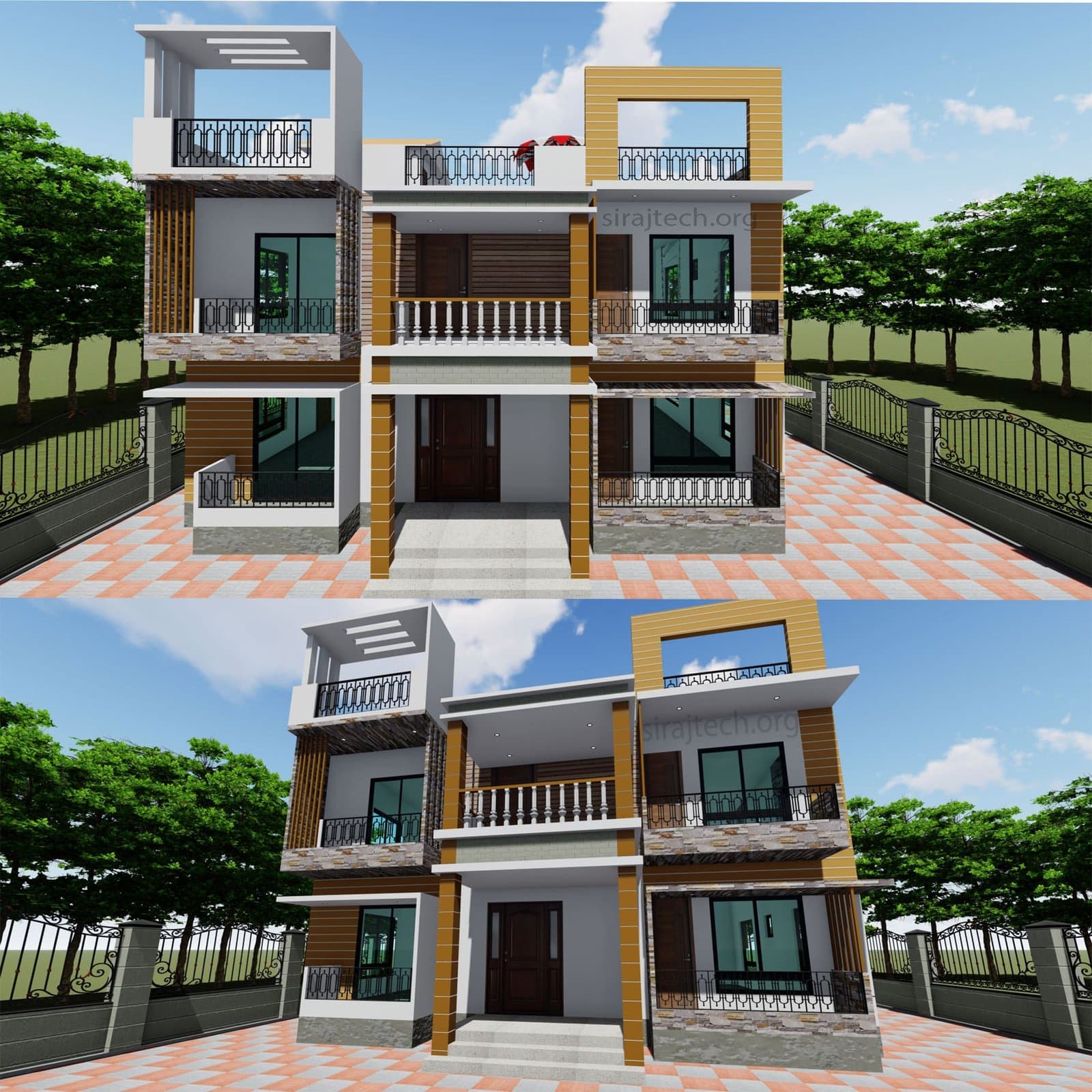 Duplex house design ideas - ডুপ্লেক্স বাড়ির প্লান 5