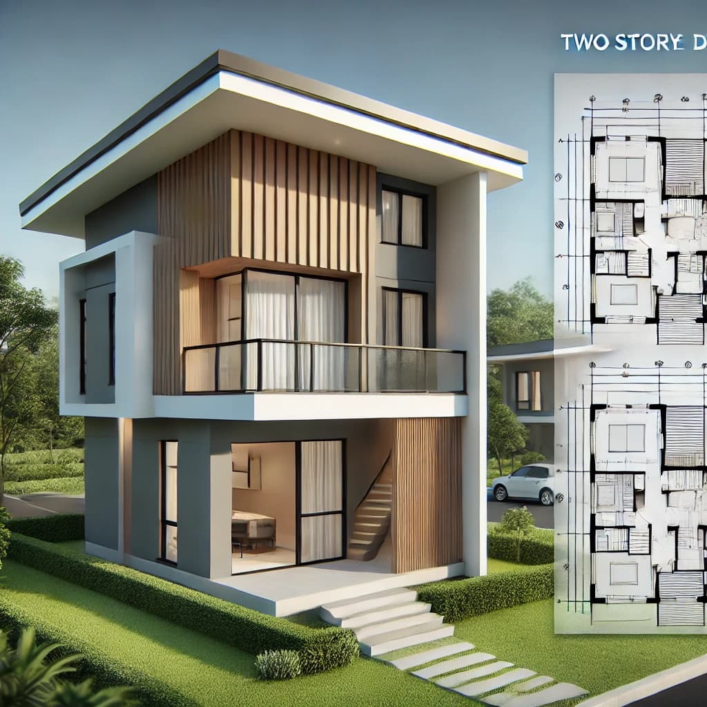 Duplex House Plan - Two Storey House Design | দোতলা বাড়ি 2