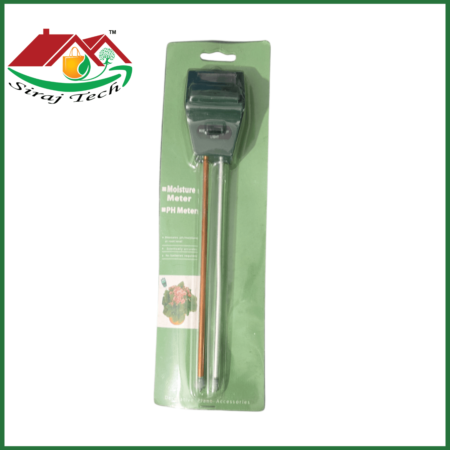 3 in 1 Soil Meter Price in BD | মাটির pH, আর্দ্রতা ও আলো মাপার যন্ত্র - Analog 3 way Soil Meter 4