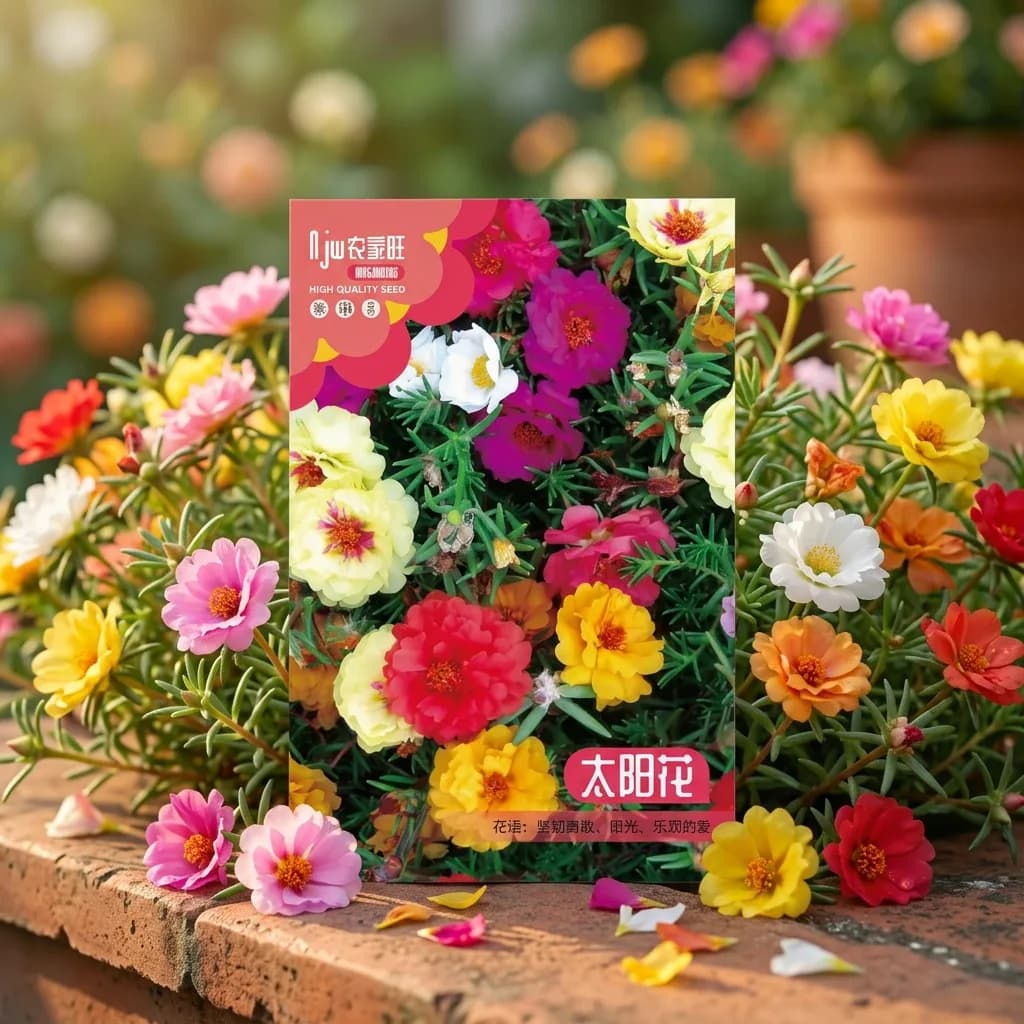 Mix Color Portulica- মিক্স কালার পর্তুলিকা বা টাইম ফুলের বীজ