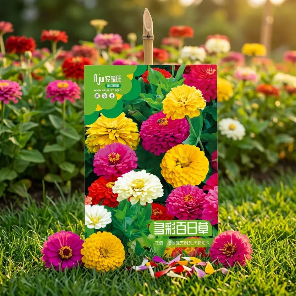 Mix Color Zinnia- মিক্স জিনিয়া ফুলের বীজ