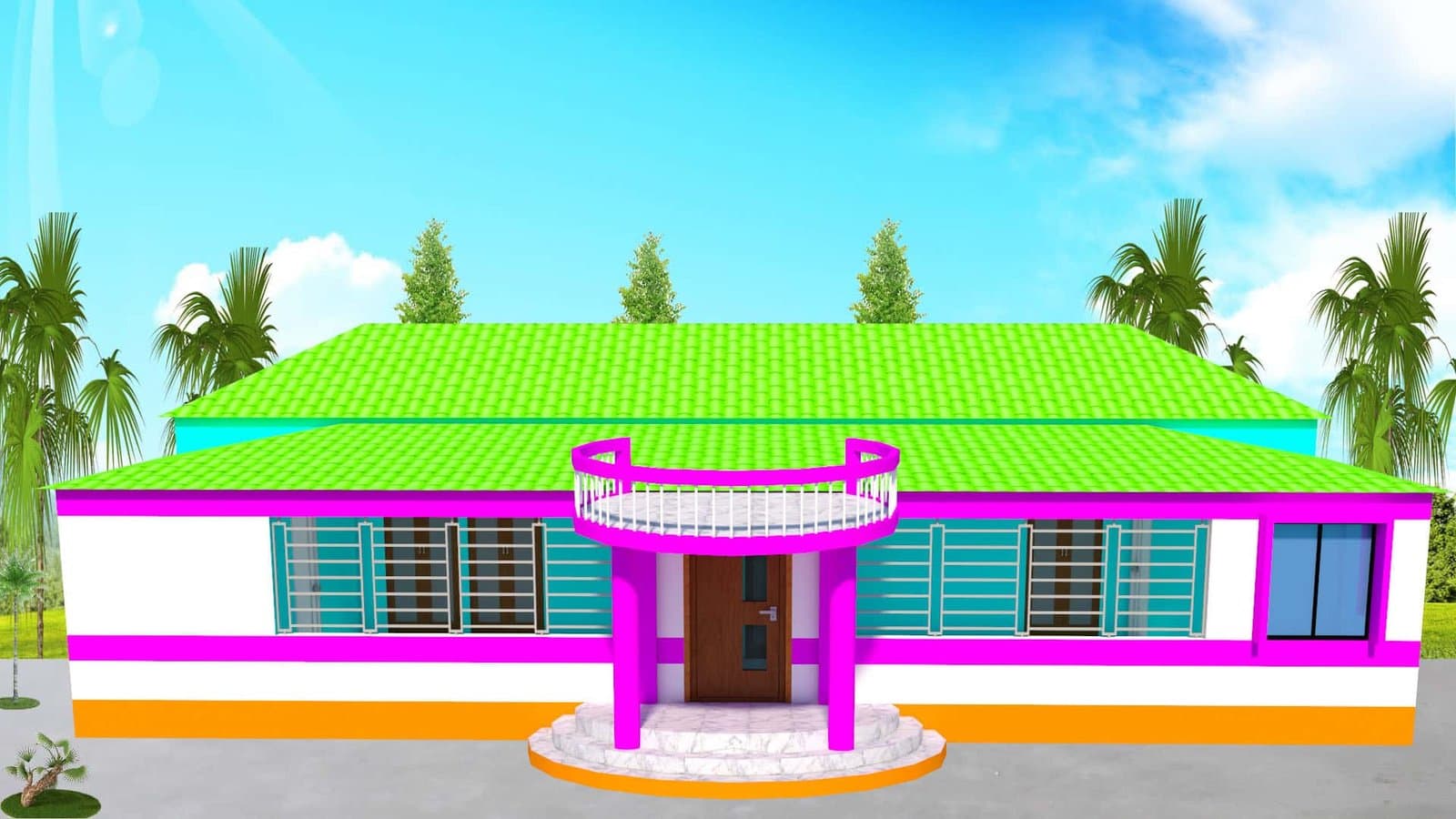 Low Costing 4 Bedroom House Design and Plan