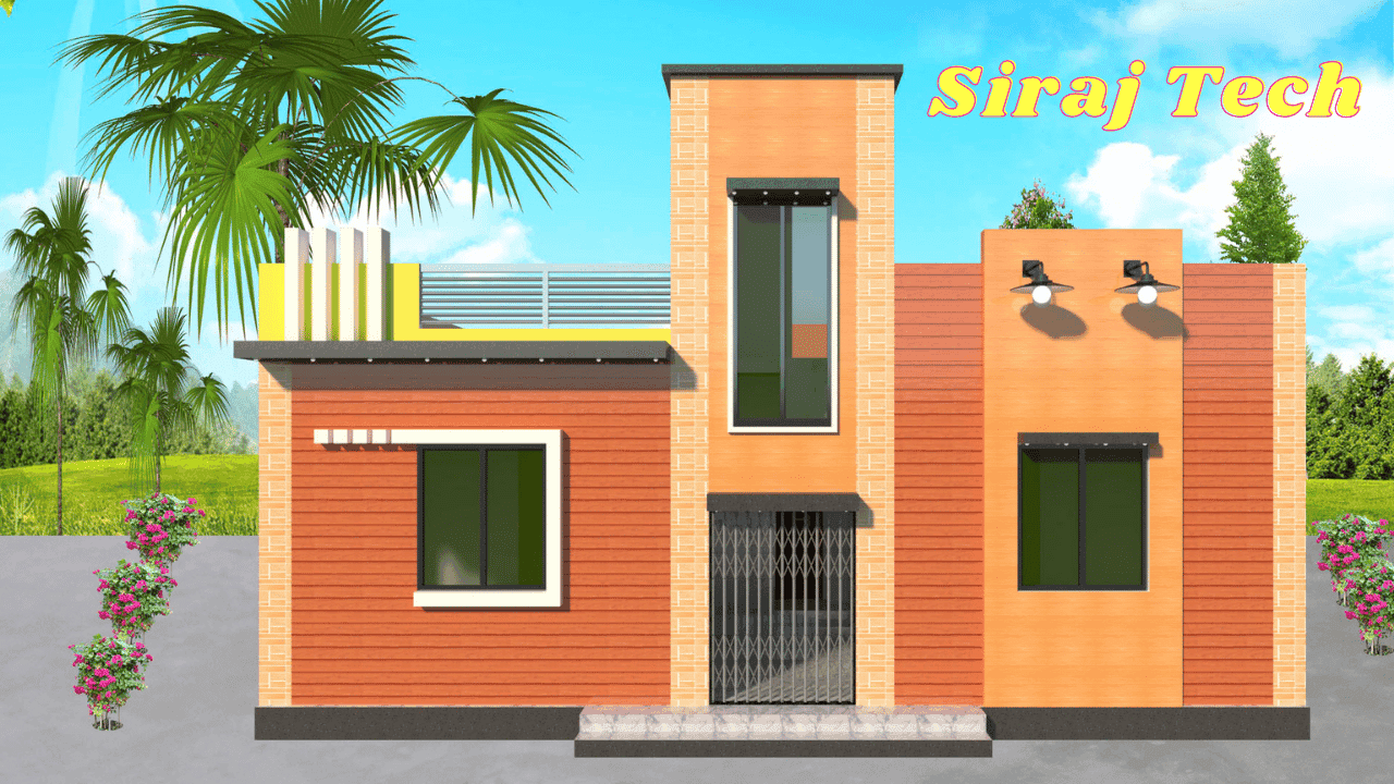 30x32 House Design - 3d House With Floor Plan