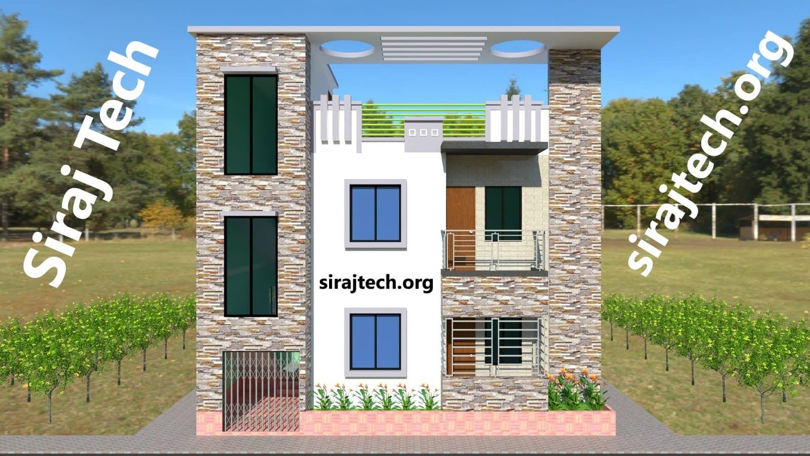 2 Storey House Design in Bangladesh | ৩ রুমের দোতলা ঘরের ডিজাইন