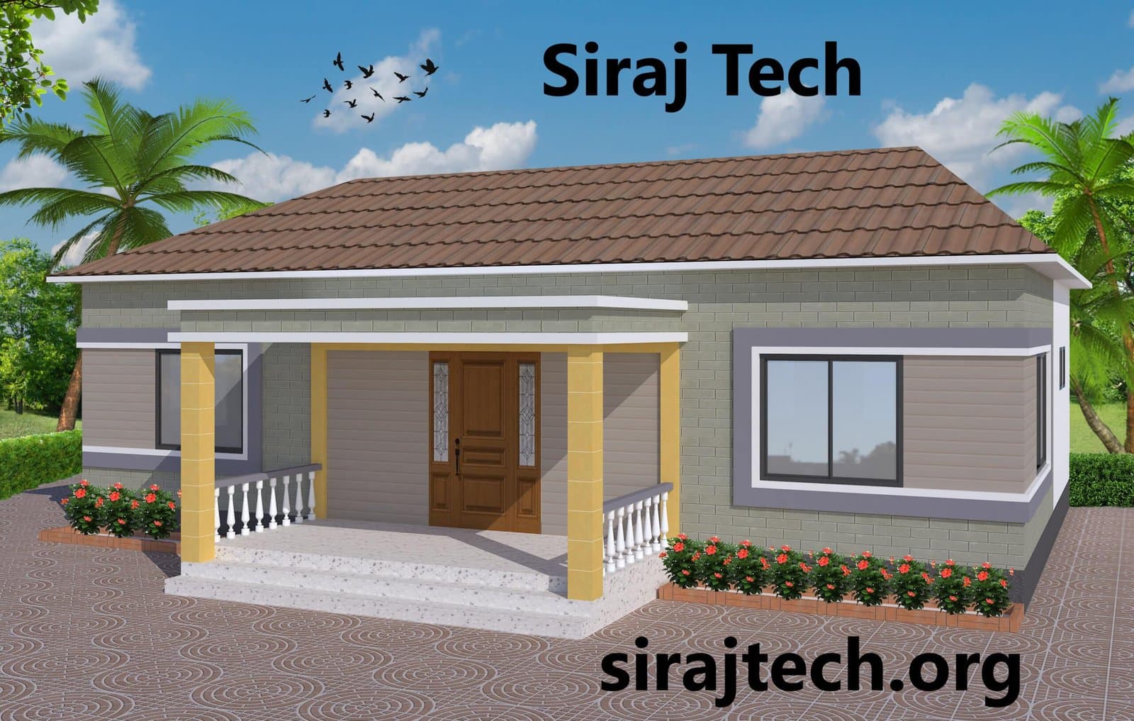 Tiny house design - গ্রামের আধুনিক টিনশেড বাড়ির ডিজাইন