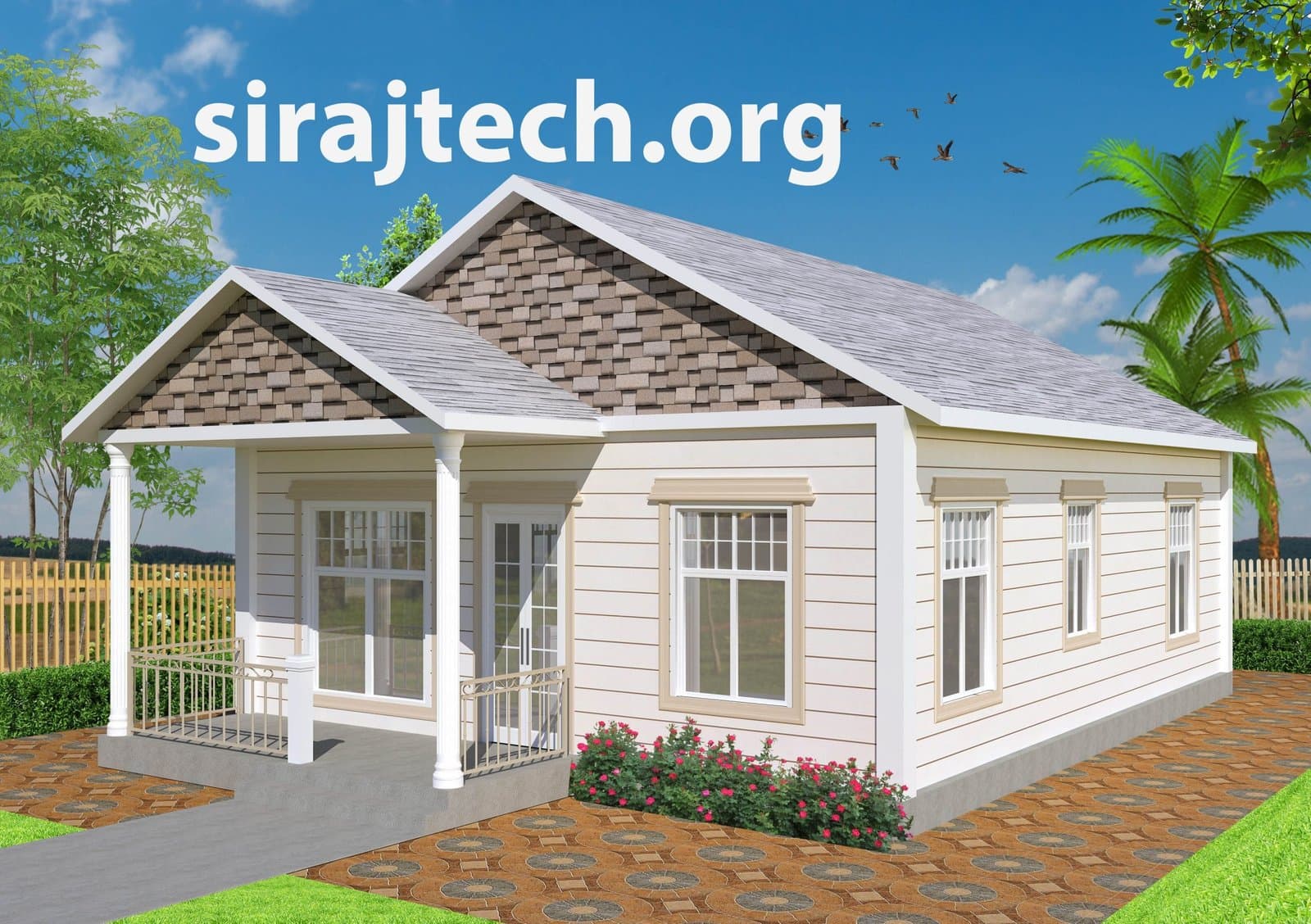 2 Bedroom cottage house plans | দুই বেডরুমের টিনের বাড়ির ডিজাইন