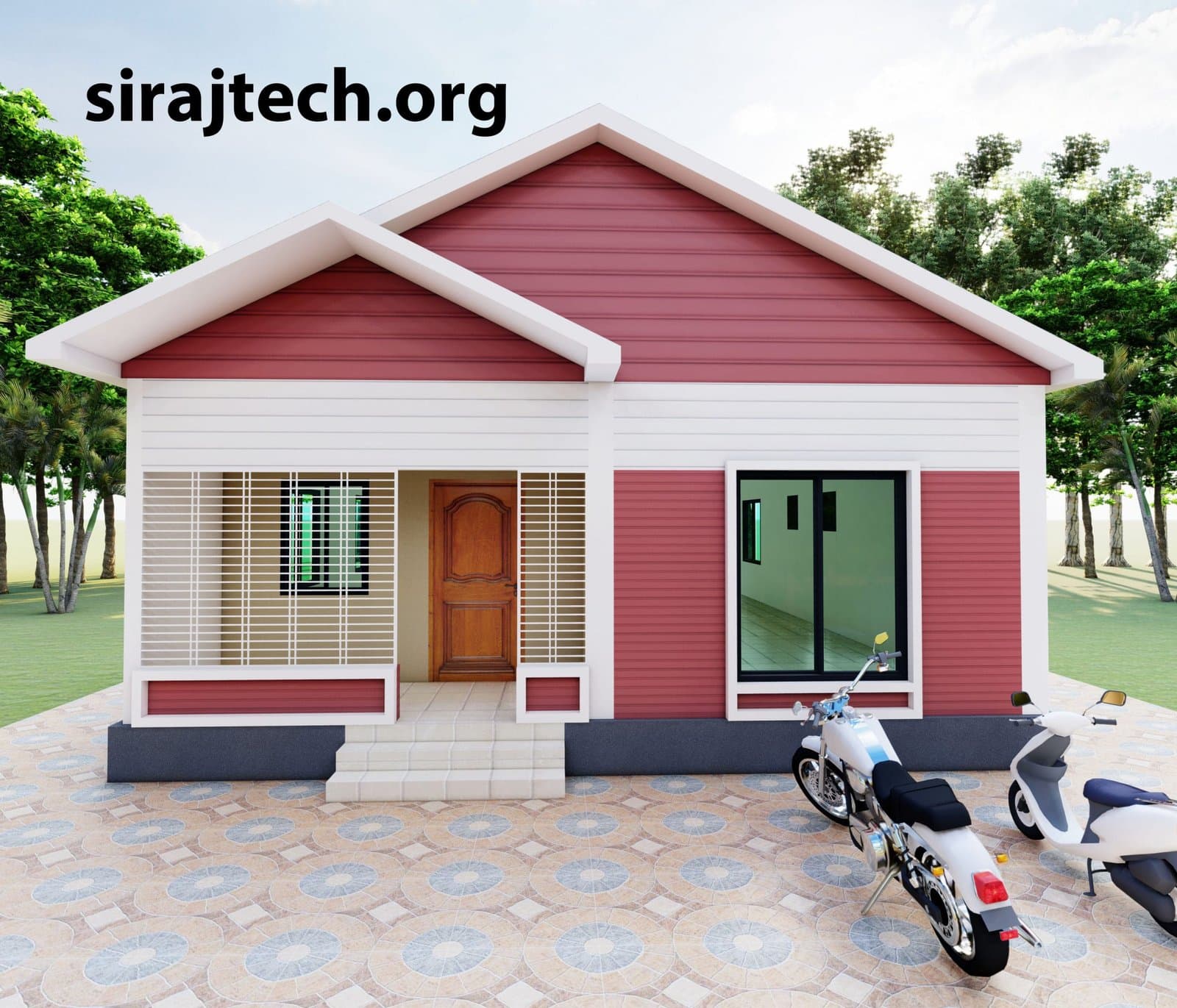 2 bhk house plan | ২ রুমের টিনের বাড়ির ডিজাইন