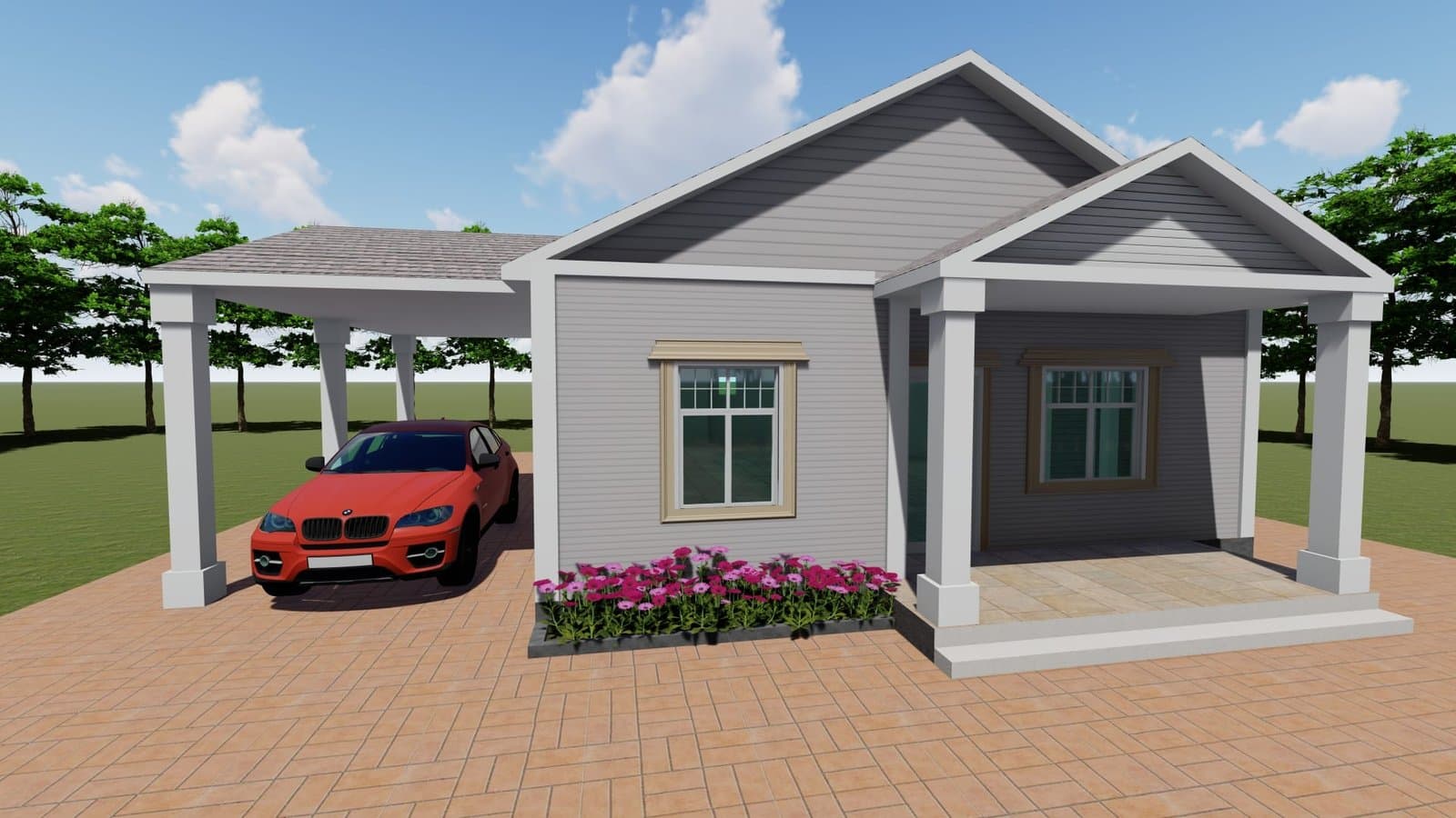 3 Bedroom Cottage House Plan | টিনের ঘরের ডিজাইন