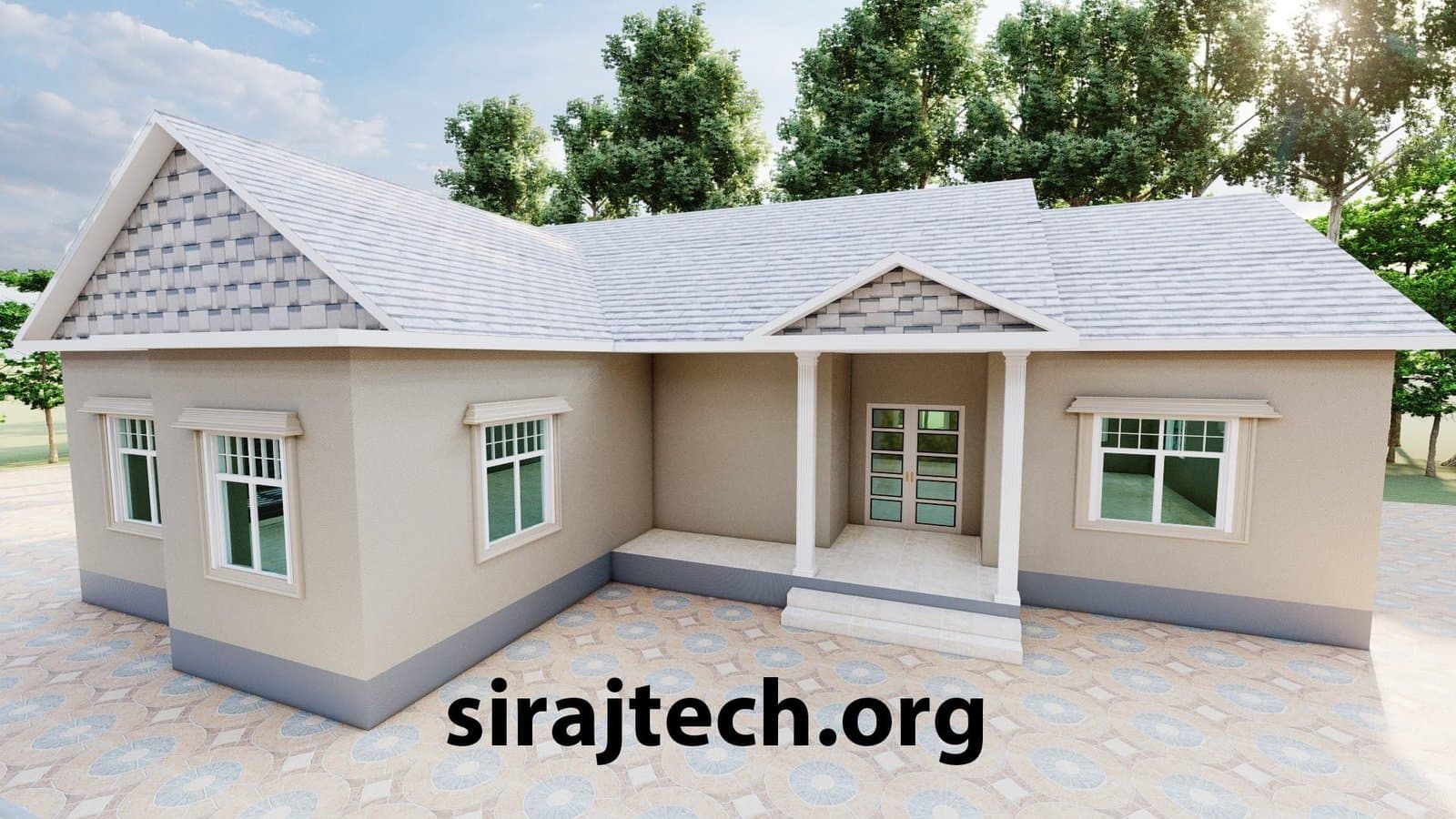 Cottage house plans | কার পার্কিং সহ ৩ রুমের ঘরের নকশা ও খরচ