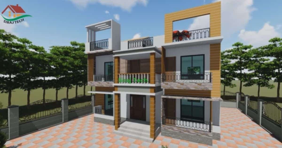 ডুপ্লেক্স বাড়ির নকশা | Duplex home design in Bangladesh
