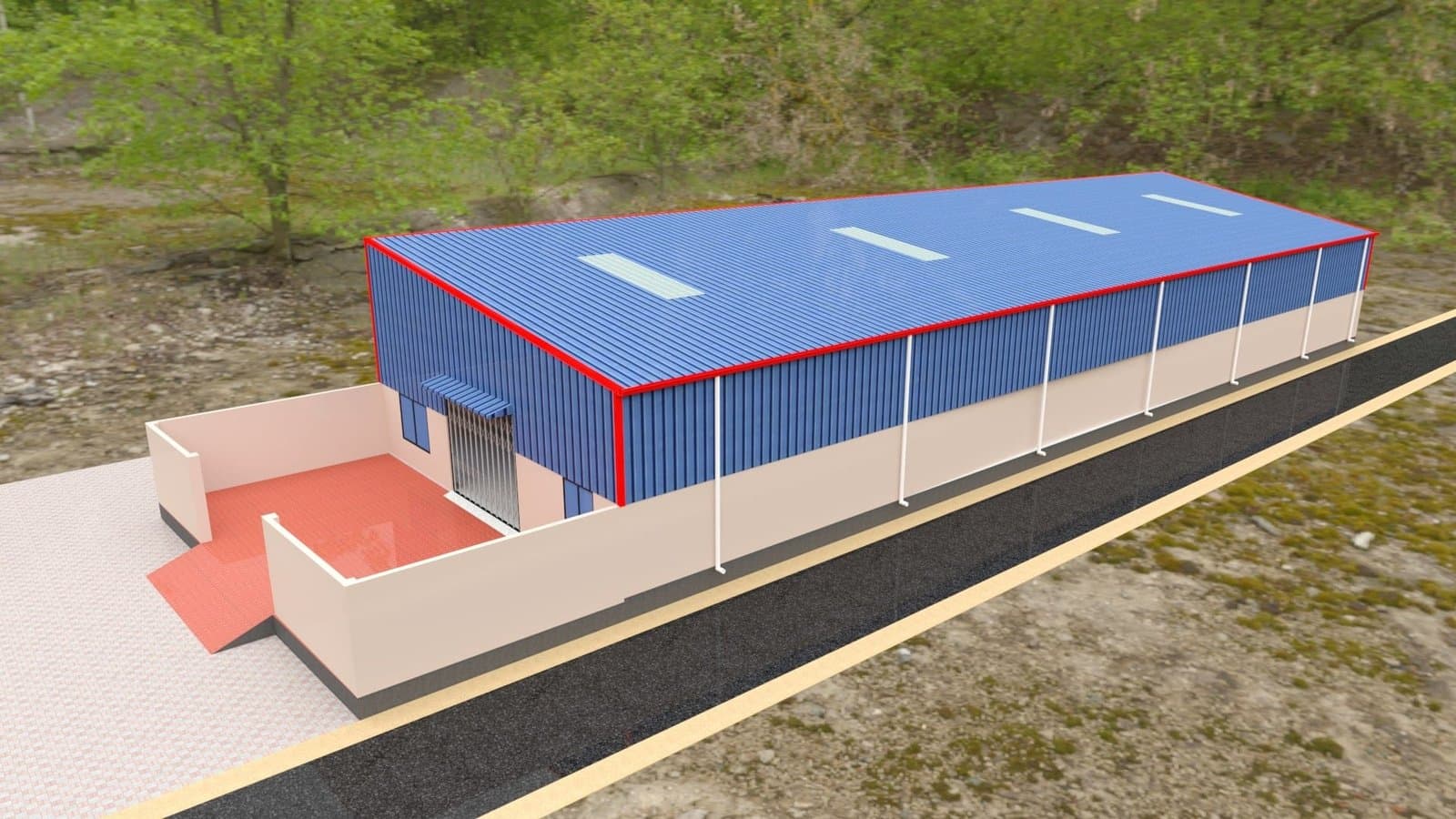 Prefabricated steel shed building for warehouse | স্টিল দারা দীর্ঘস্থায়ী ও টেকসই কারখানা