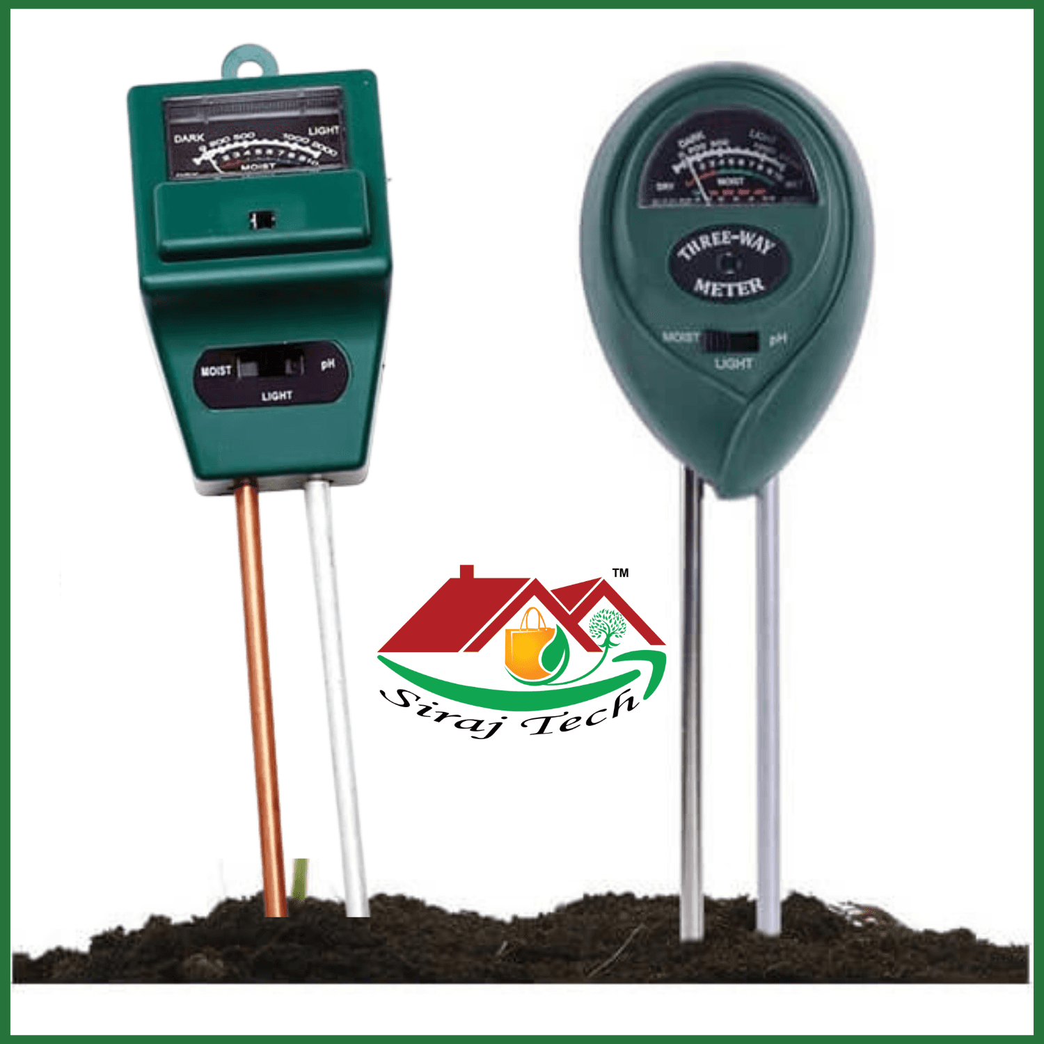 3 in 1 Soil Meter Price in BD | মাটির pH, আর্দ্রতা ও আলো মাপার যন্ত্র - Analog 3 way Soil Meter