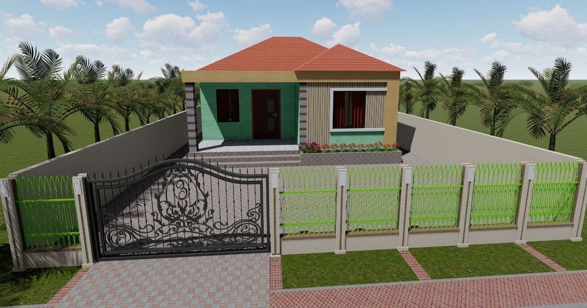 আধাপাকা আধুনিক স্বপ্নের বাড়ির ডিজাইন | simple house design