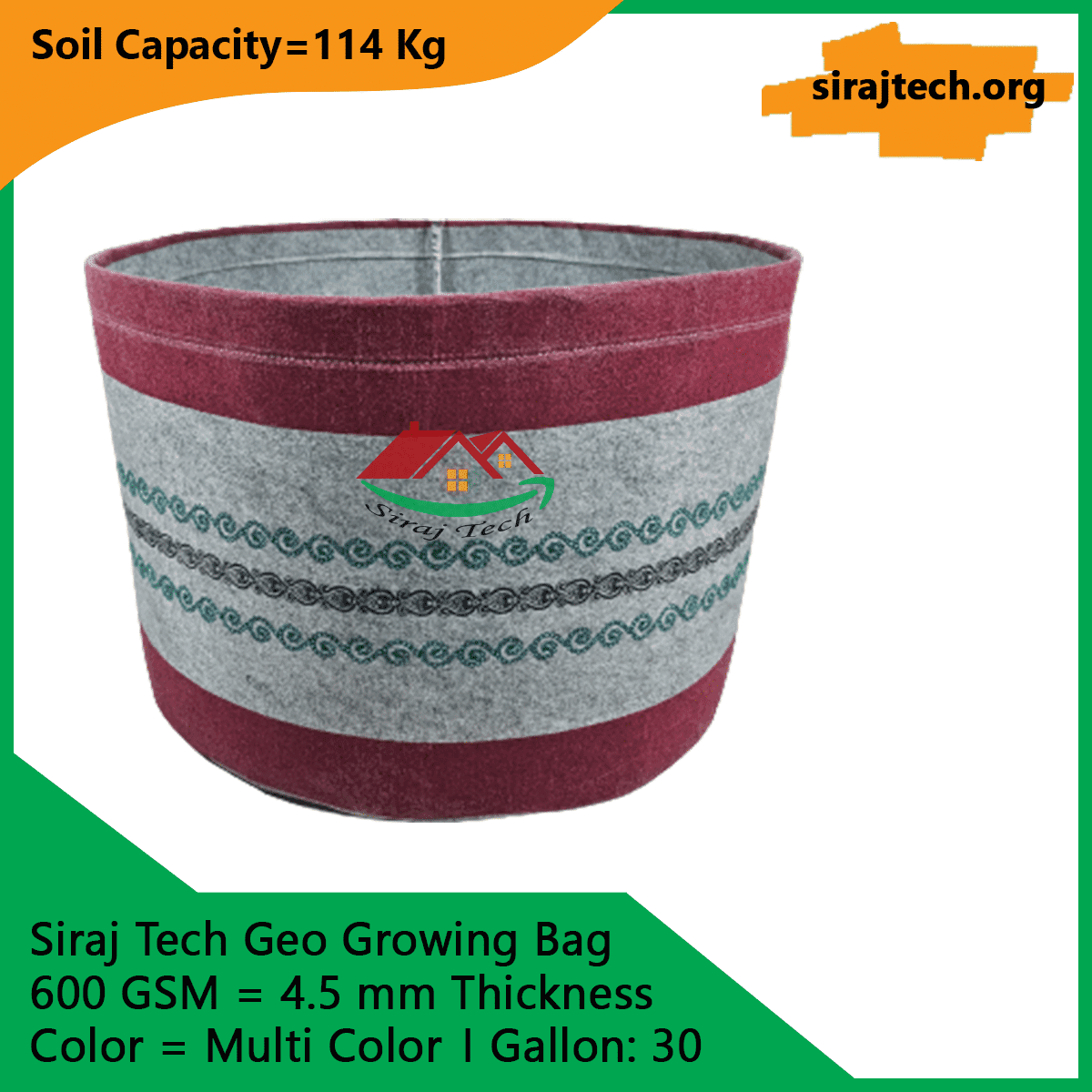 Smart Geo Fabric Pots | Multi Color