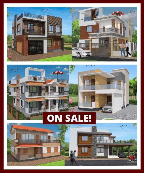 U Shaped House plans in Bangladesh | ইউ আকৃতির কটেজ বাড়ির ডিজাইন