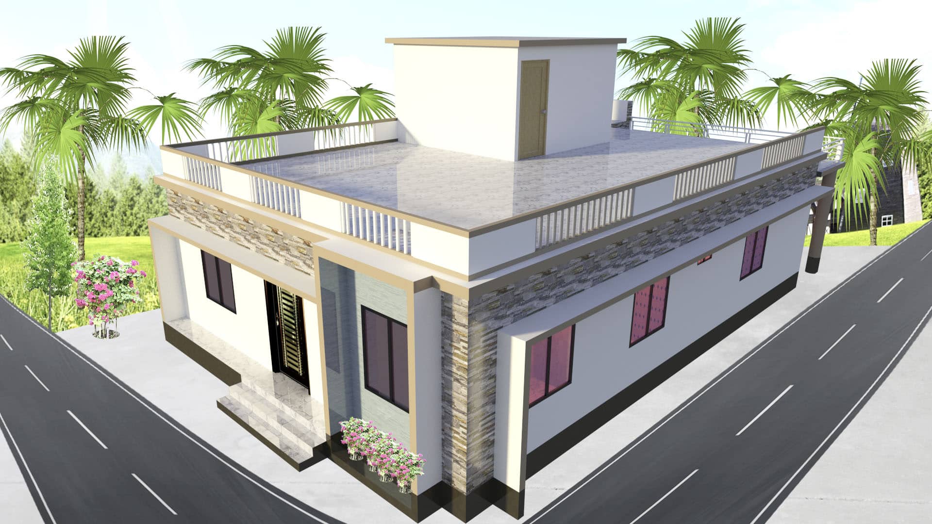 3 BHK House Design and Plan