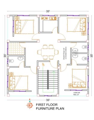 4bhk Small house design and plan | বাড়ির ডিজাইন