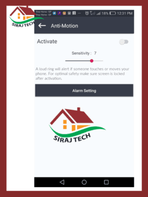  Anti-theft alarm app