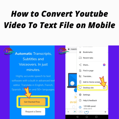 How to Convert Youtube Video To Text File on Mobile