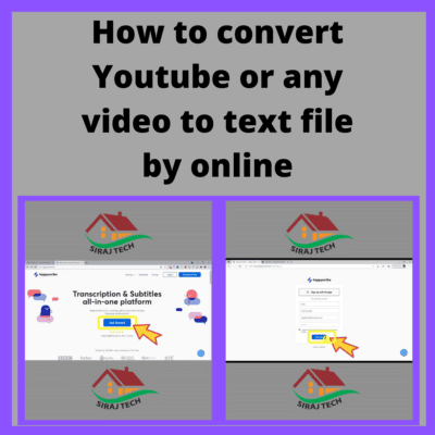 How to convert YouTube or any video text file from online