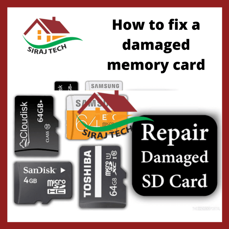 How to fix a damaged memory card