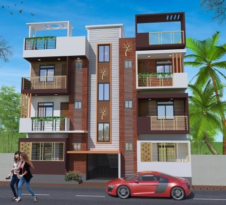 3 storey modern house designs and floor plans at Cumilla