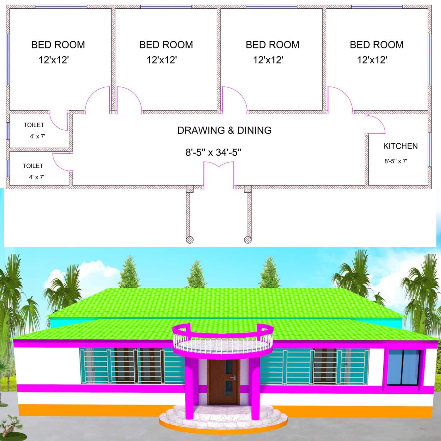 2-bhk-house-plan-in-village-siraj-tech