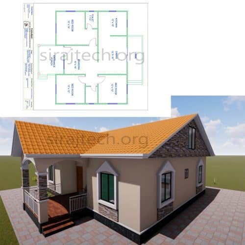 Simple cottage house Design