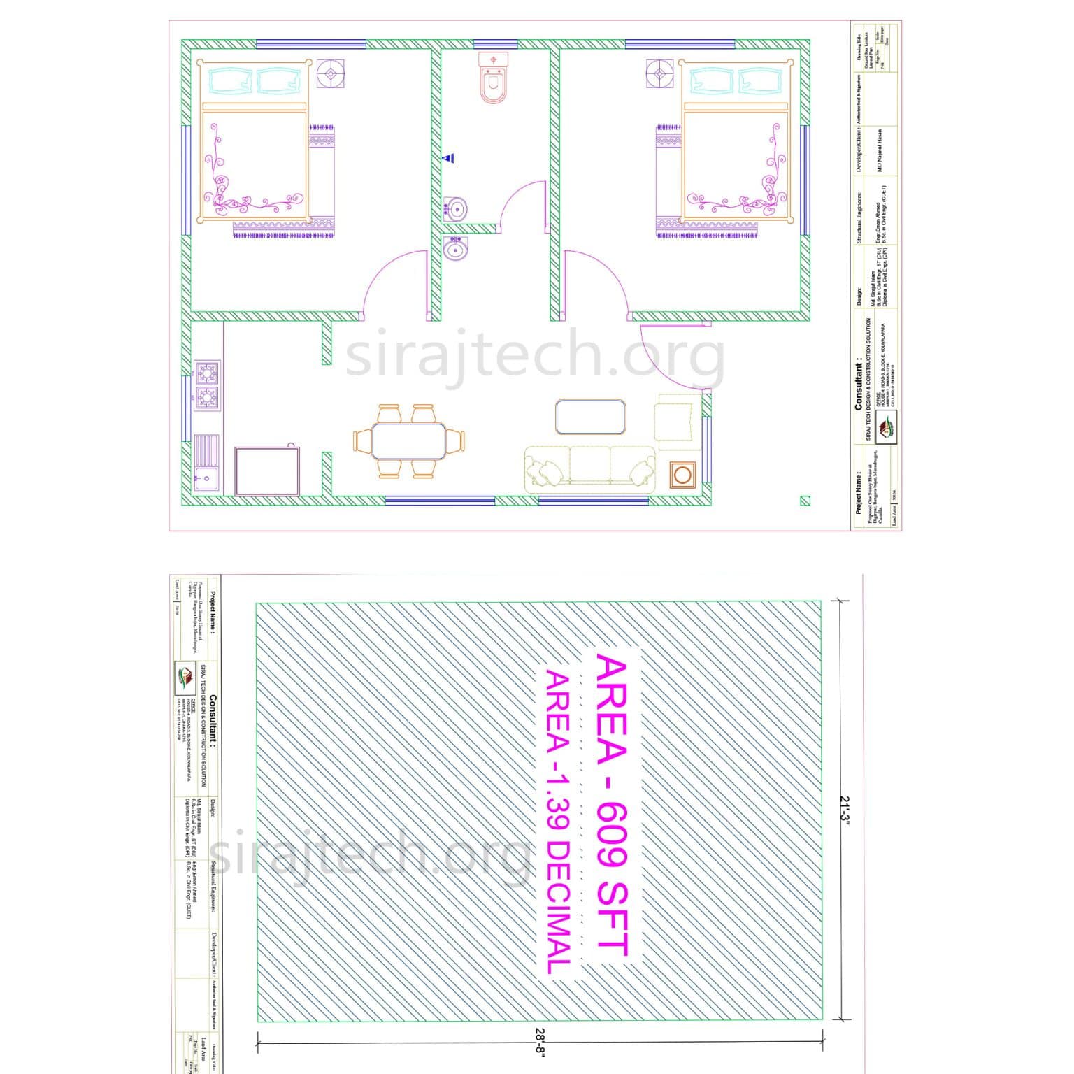 low-cost-2-bedroom-house-plan-siraj-tech